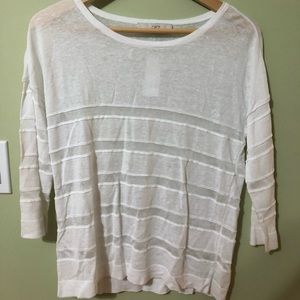 NWT Loft light white sweater